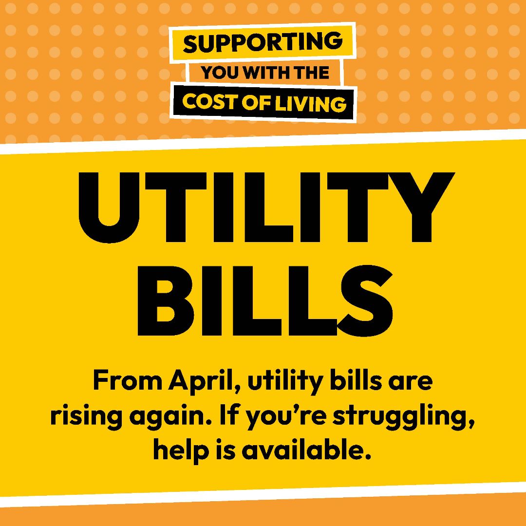 Cost of living utility bill support image