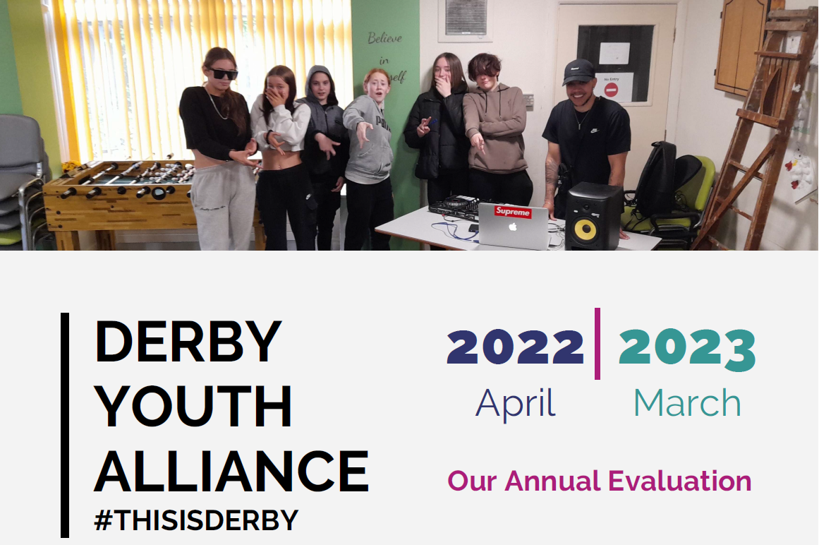 Derby Youth Alliance 2022/23 Evaluation front cover