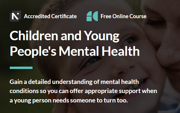 Children and young people's mental health training header - all info in text below