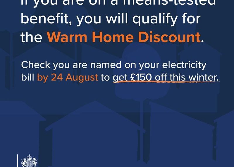 Warm Home Discount eligibility extended