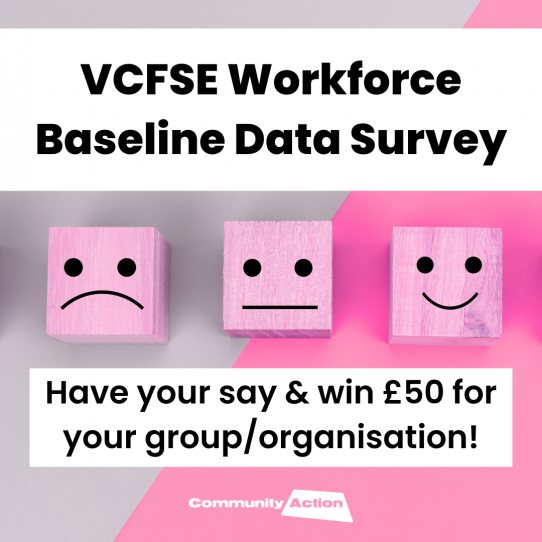 Menu image for VCFSE Workforce Baseline Data Survey - Have your say & win £50 for your group/organisation!