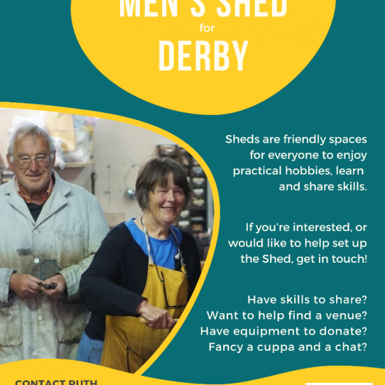 Menu image for Help to start a Men’s Shed for Derby