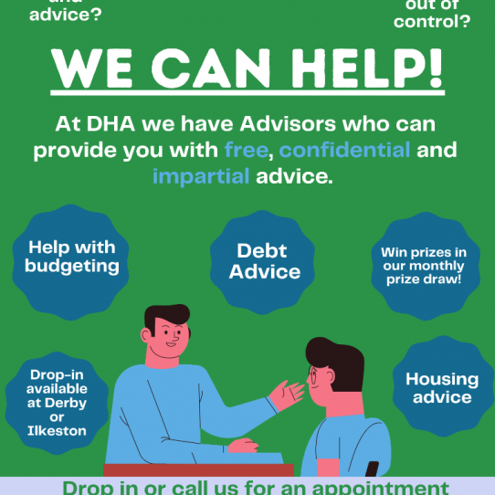 Menu image for DHA Money Advice Drop-in Sessions