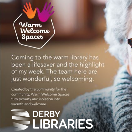 Menu image for Derby Libraries Warm Spaces