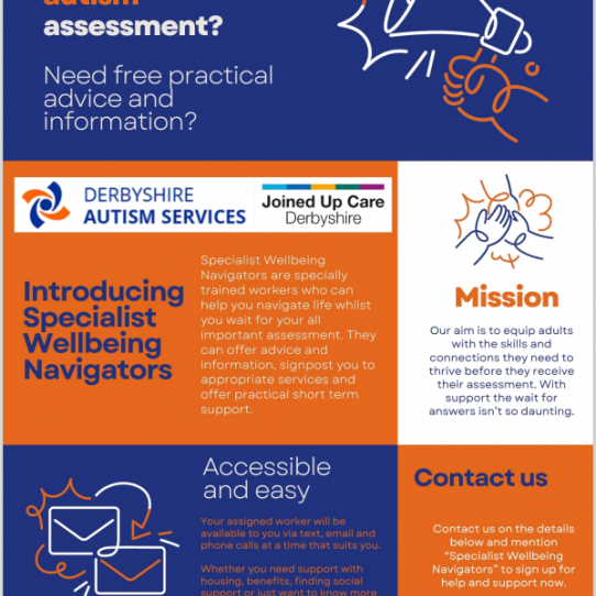 Menu image for Free support for adults waiting for an autism assessment