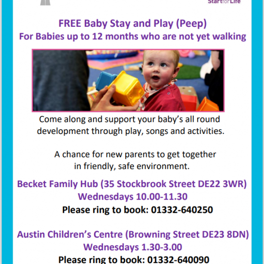 Menu image for Free Baby Stay and Play (Peep)