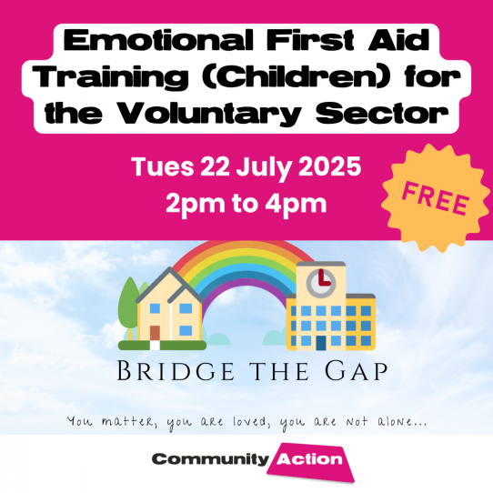 Menu image for Emotional First Aid Training (Children) with Bridge the Gap CIC